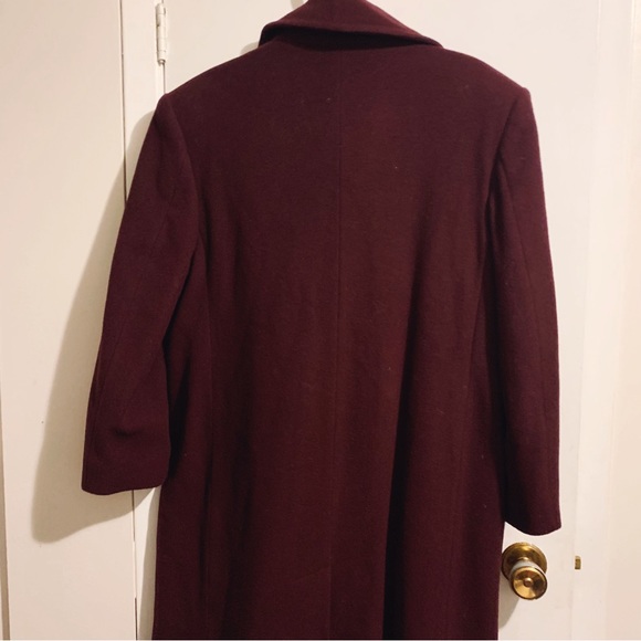 London Fog size 10 petite plum double-breasted peacoat - gorgeous gold buttons - Picture 9 of 10
